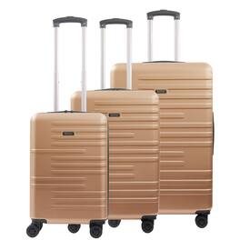 American Dreamliner - 3-Piece Hardside Luggage Set – 22.5", 26.5", 30" - Rose Gold