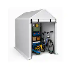 Front. Winado - 6x3FT Bike Tent, Outdoor Portable Bicycle Storage Sheds Waterproof Cover for 2-3 Bikes, Storage Cover - Gray.