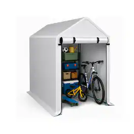Winado - 6x3FT Bike Tent, Outdoor Portable Bicycle Storage Sheds Waterproof Cover for 2-3 Bikes, Storage Cover - Gray