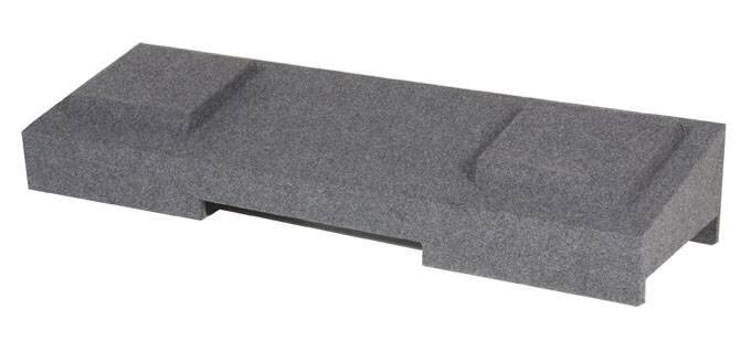 Alt View 1. QPower - Underseat Dual 10" Subwoofer Sub Box Enclosure compatible with GMC Chevy Crew Cab 2007-2013 - Charcoal Gray.