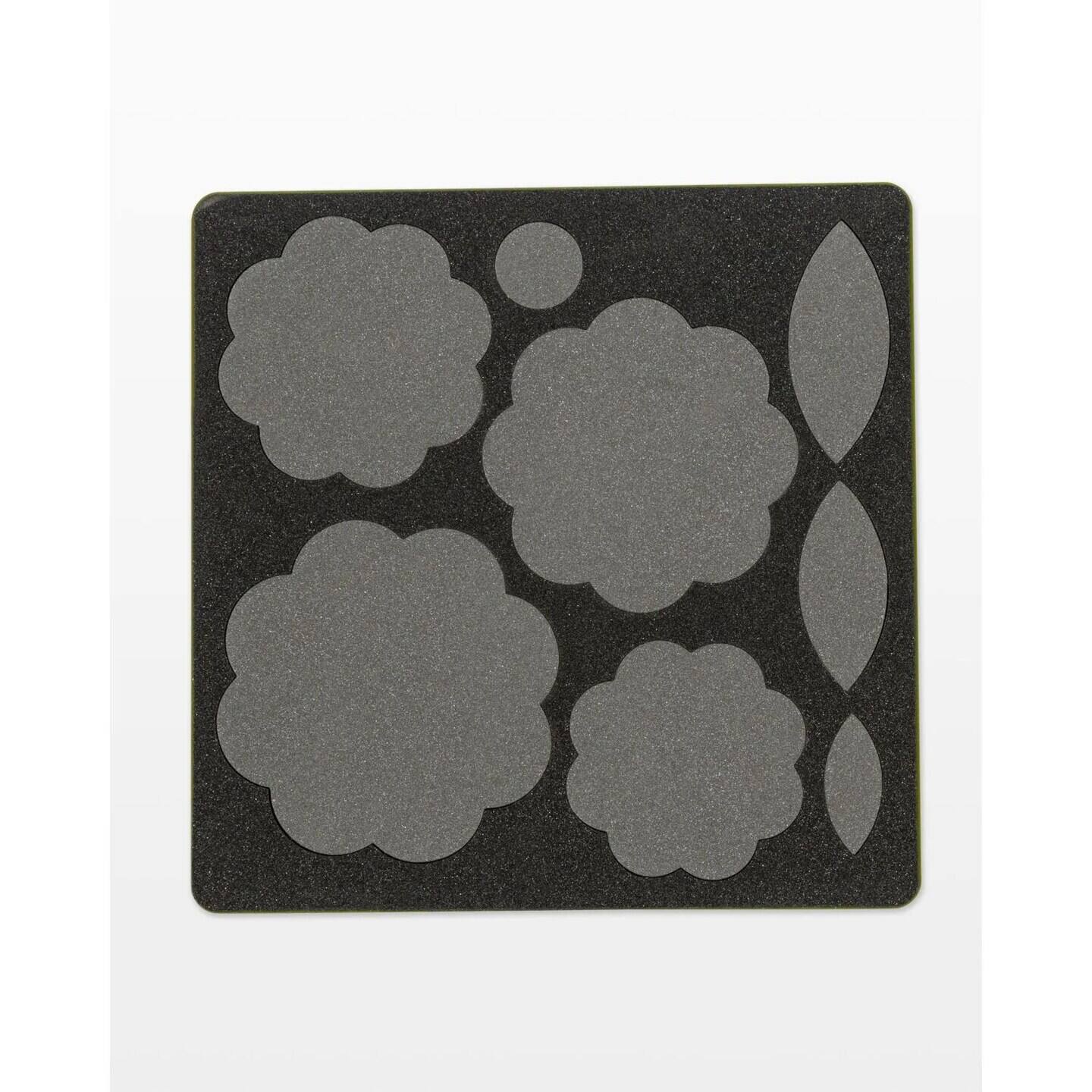 Alt View 1. AccuQuilt - GO Fabric Cutting Dies It Fits-Rose of Sharon #2 - Black.