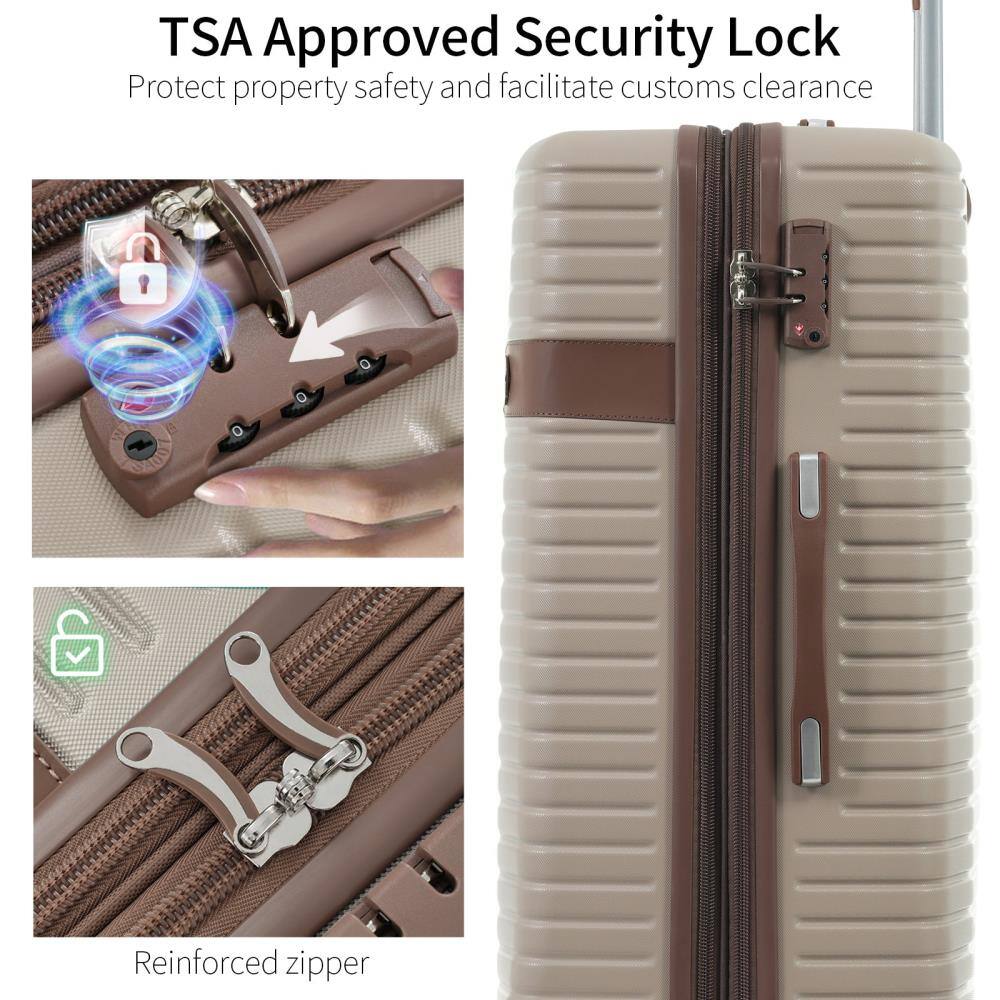 TSA Approved Security Lock  
Protect property safety and facilitate customs clearance  

Reinforced zipper
