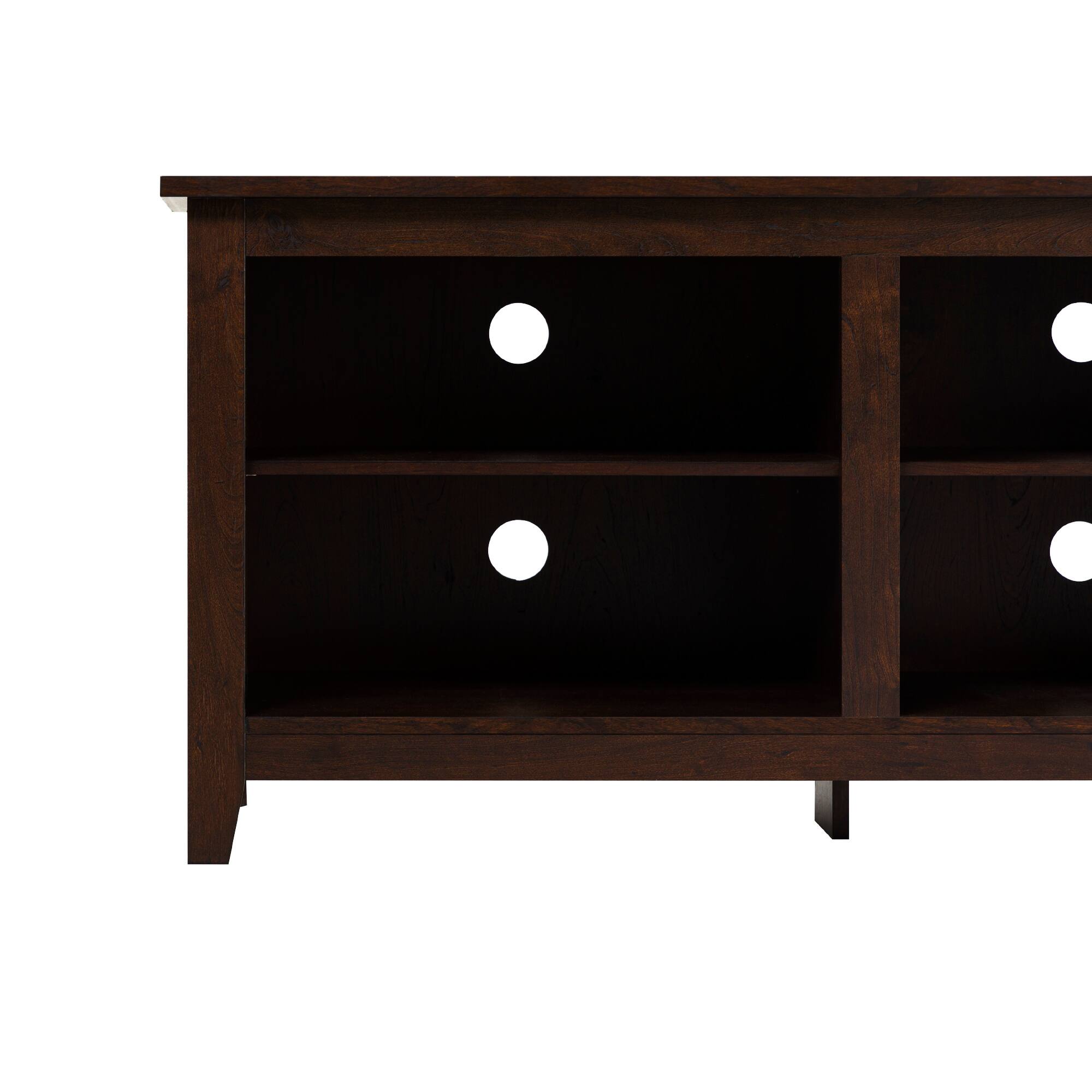 Alt View 2. Spaco - Spaco Modern Transitional 70" TV Stand for 80" TVs, Entertainment Center Media Console with 5-Shelf Open Storage - Brown.