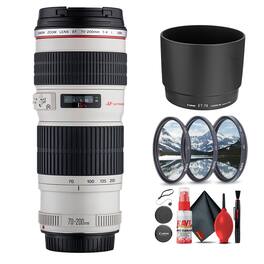EF 70-200mm f/4L USM Lens | Lightweight L-Series Telephoto Zoom for Canon DSLR Cameras | (International Version) - Black