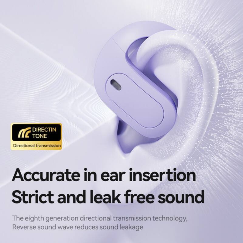 DIRECTIN TONE  
Directional transmission  

Accurate in ear insertion  
Strict and leak free sound  

The eighth generation directional transmission technology,  
Reverse sound wave reduces sound leakage