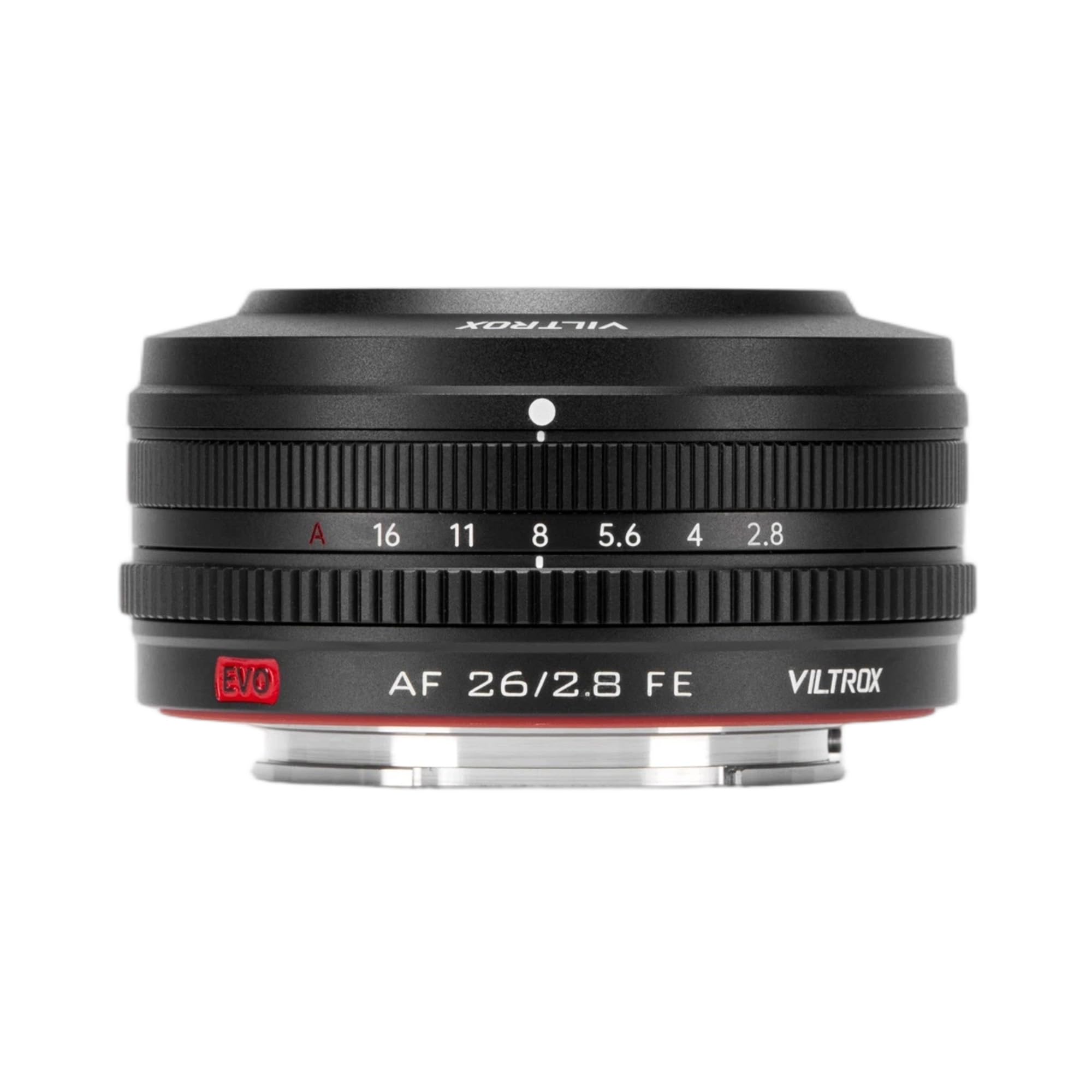 VILTROX  
A 16 11 8 5.6 4 2.8  
EVO  
AF 26/2.8 FE  
VILTROX