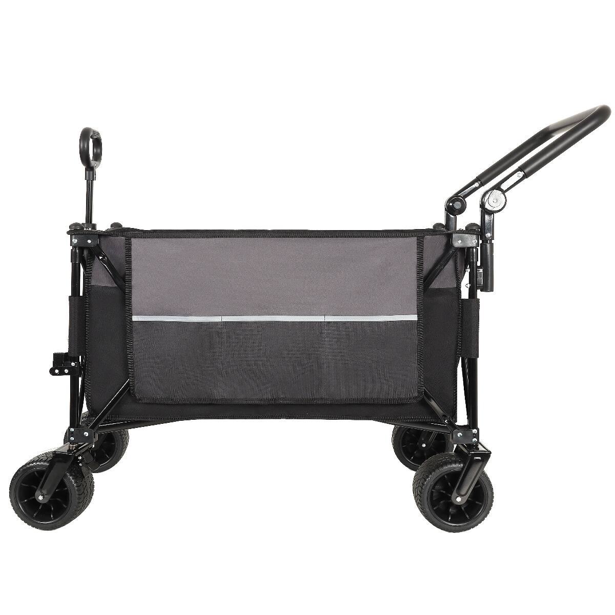 Alt View 8. Loheer - Loheer Heavy Duty Folding Wagon with Adjustable Push Pull Handles and All Terrain Wheels.