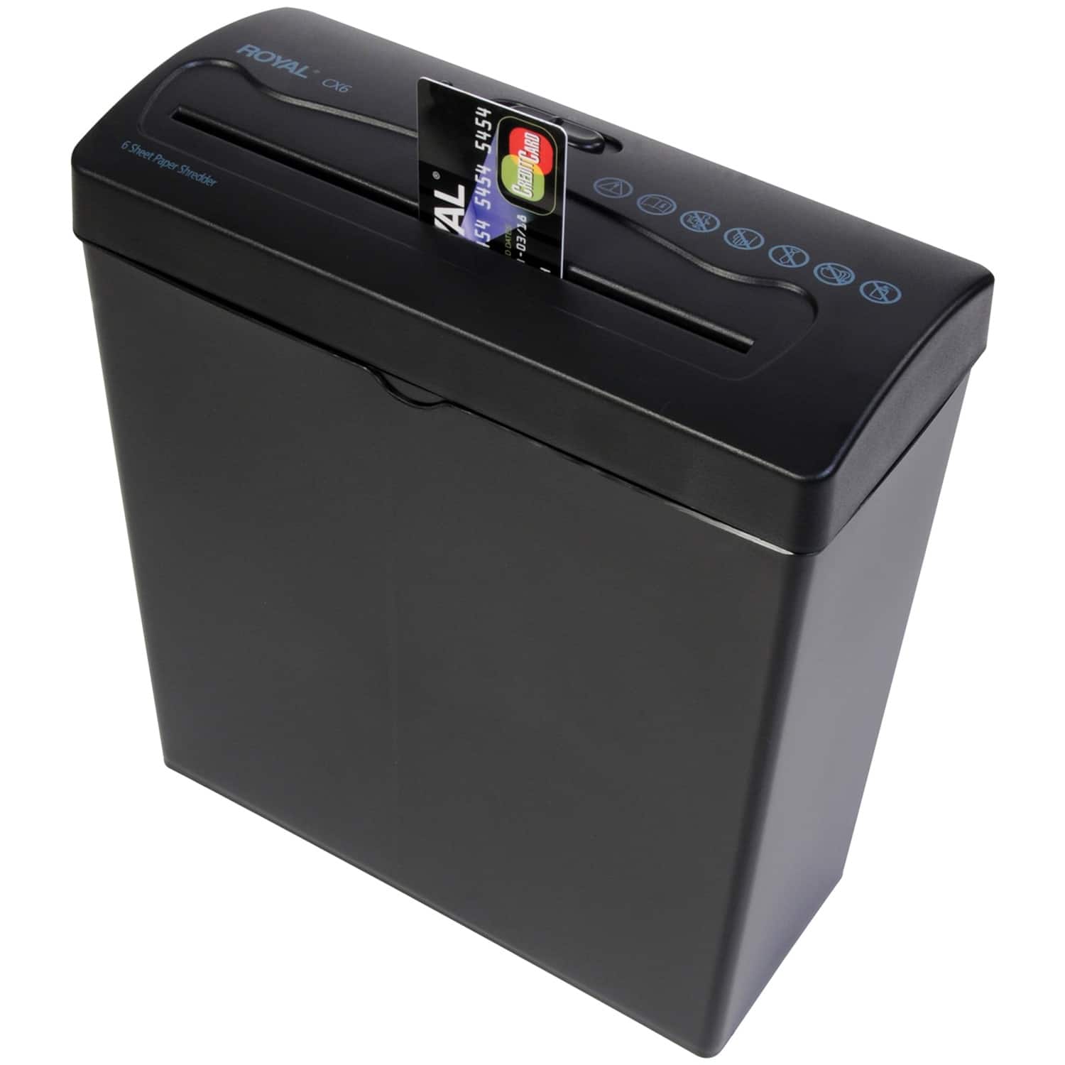 Alt View 15. Royal - 6-Sheet Crosscut Shredder - Black.