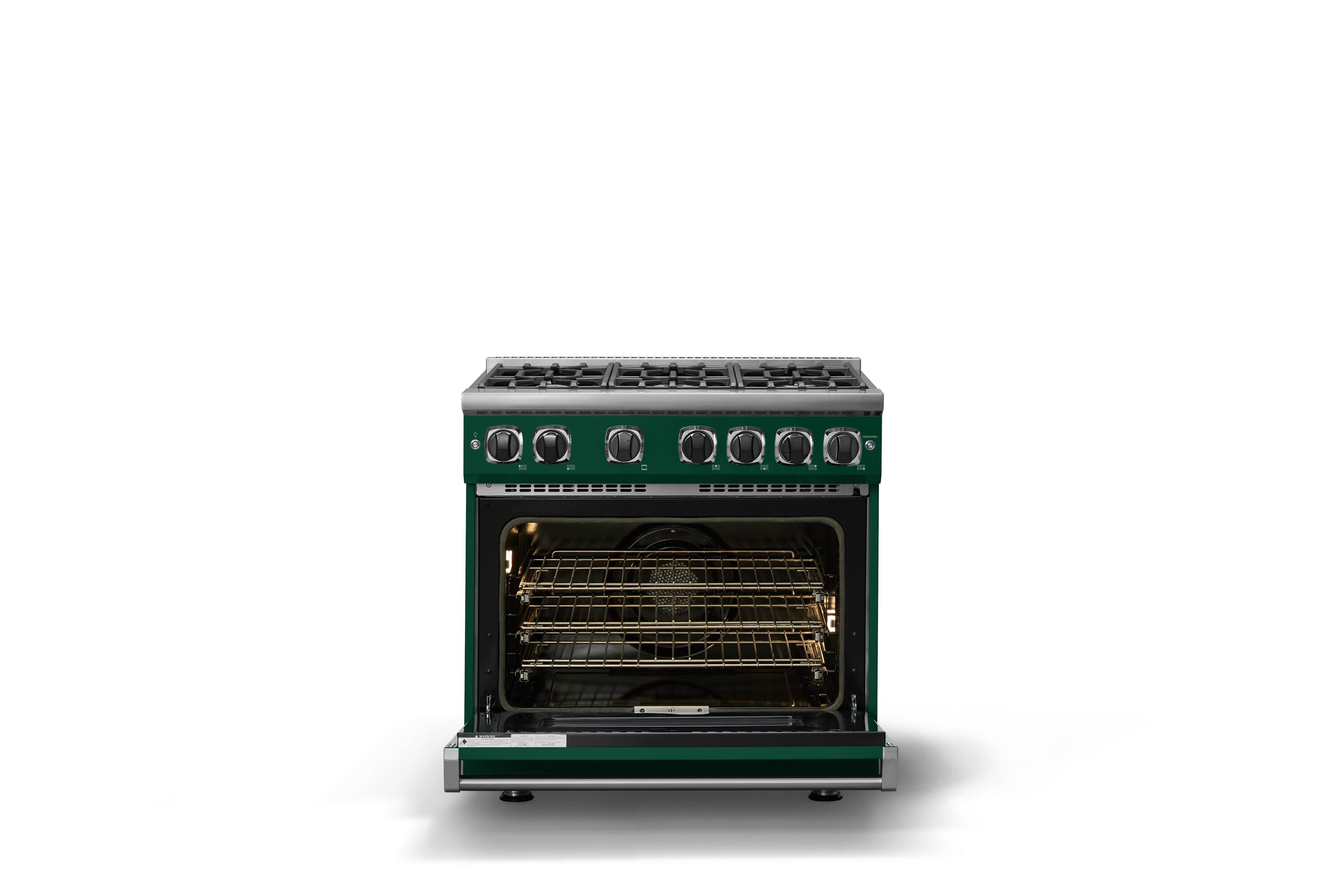 Alt View 2. Viking - Pro 7 Series 5.6 Cu. Ft. Freestanding Sealed 4 Burner Gas Convection Range - Ivy - Ivy.