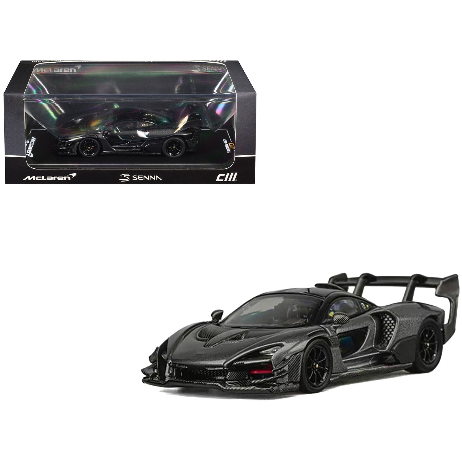 CM Models - McLaren Senna GTR Dark Gray Metallic with Carbon Hood and Black Top 1/64 Diecast Model Car by CM Model price history on PriceWatchPro