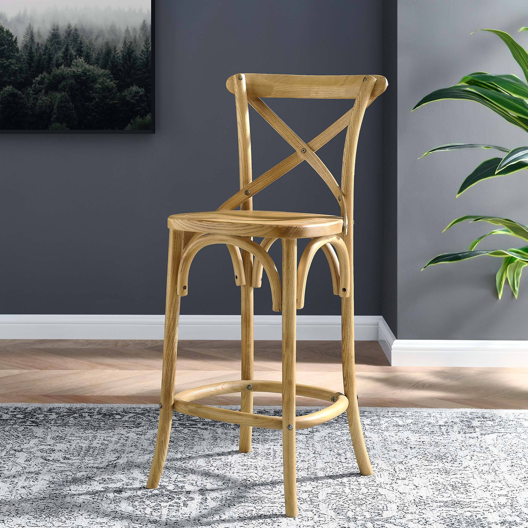 Alt View 7. Modway - Gear Counter Stool by Modway - Brown.