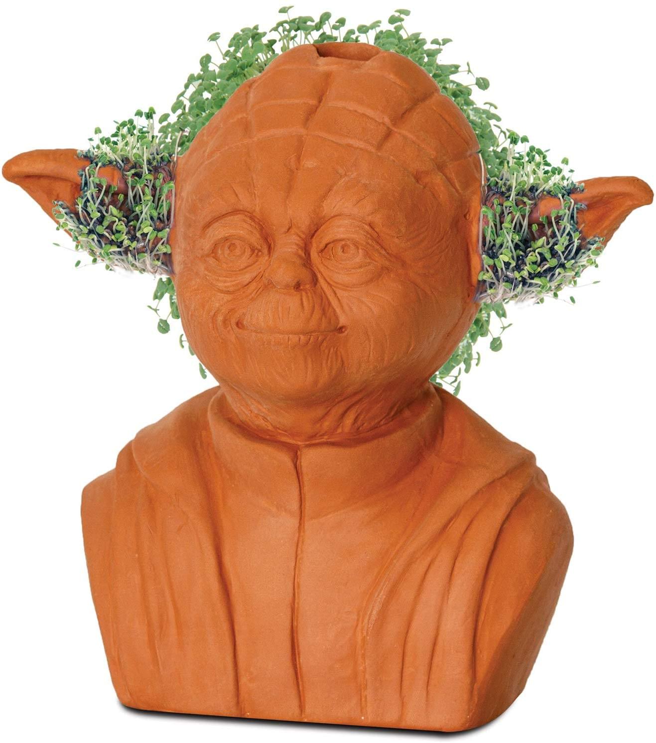 Alt View 1. Star Wars - Star Wars Yoda Chia Pet Decorative Planter - Brown.