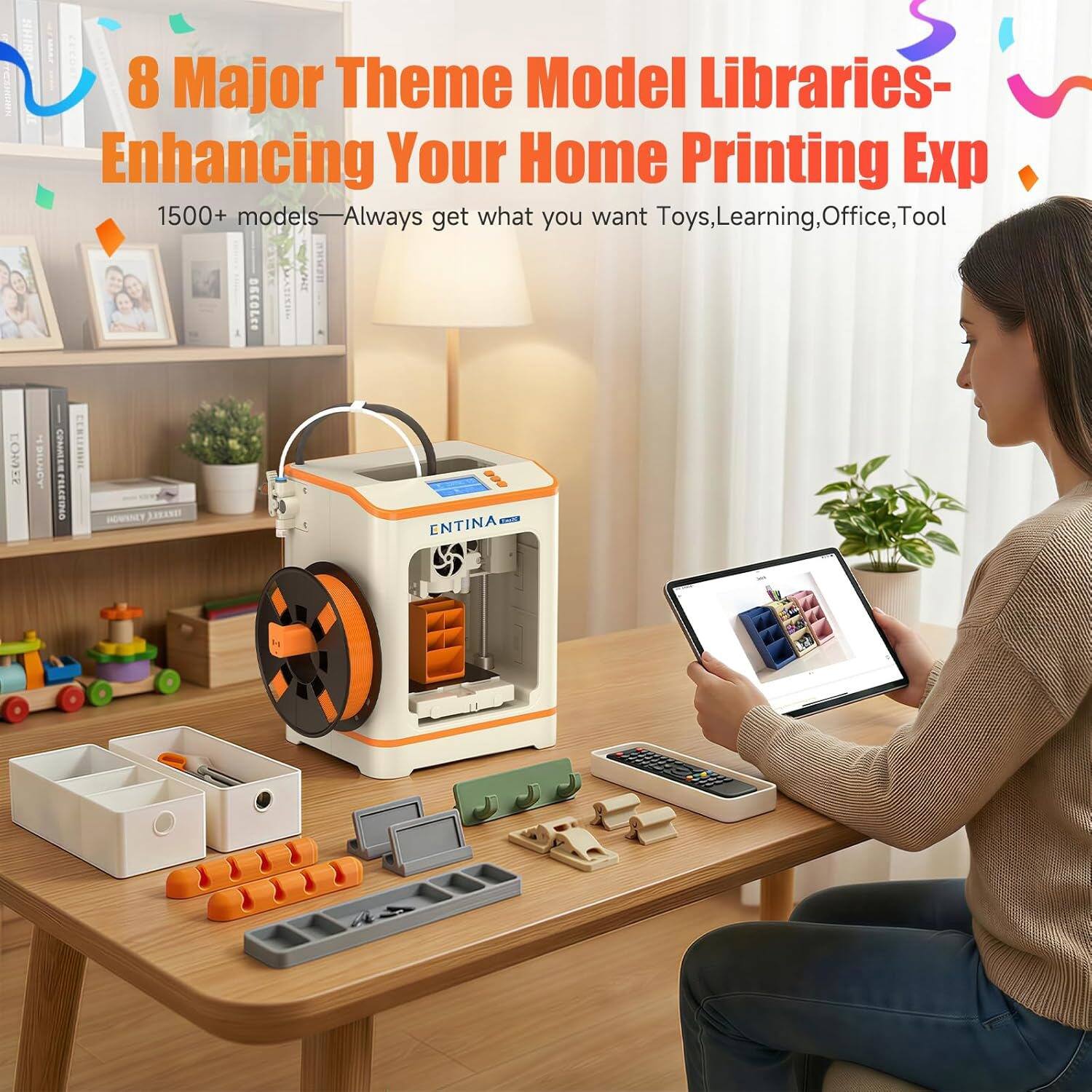 8 Major Theme Model Libraries - Enhancing Your Home Printing Experience  
1500+ models - Always get what you want  
Toys, Learning, Office, Tool
