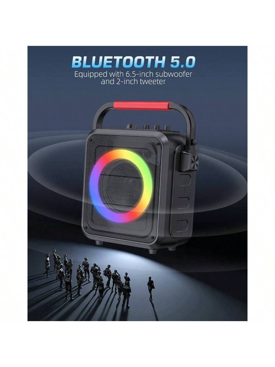 BLUETOOTH 5.0  
Equipped with 6.5-inch subwoofer and 2-inch tweeter