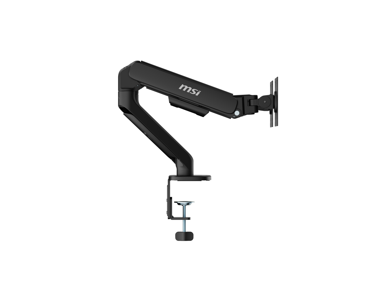 Alt View 6. MSI - MSI MAG MT101D - Dual Monitor Stand, 17-32" 22 lbs, VESA, Gas Spring, Clamp/Grommet, Quick Release - Black - Matte Black.