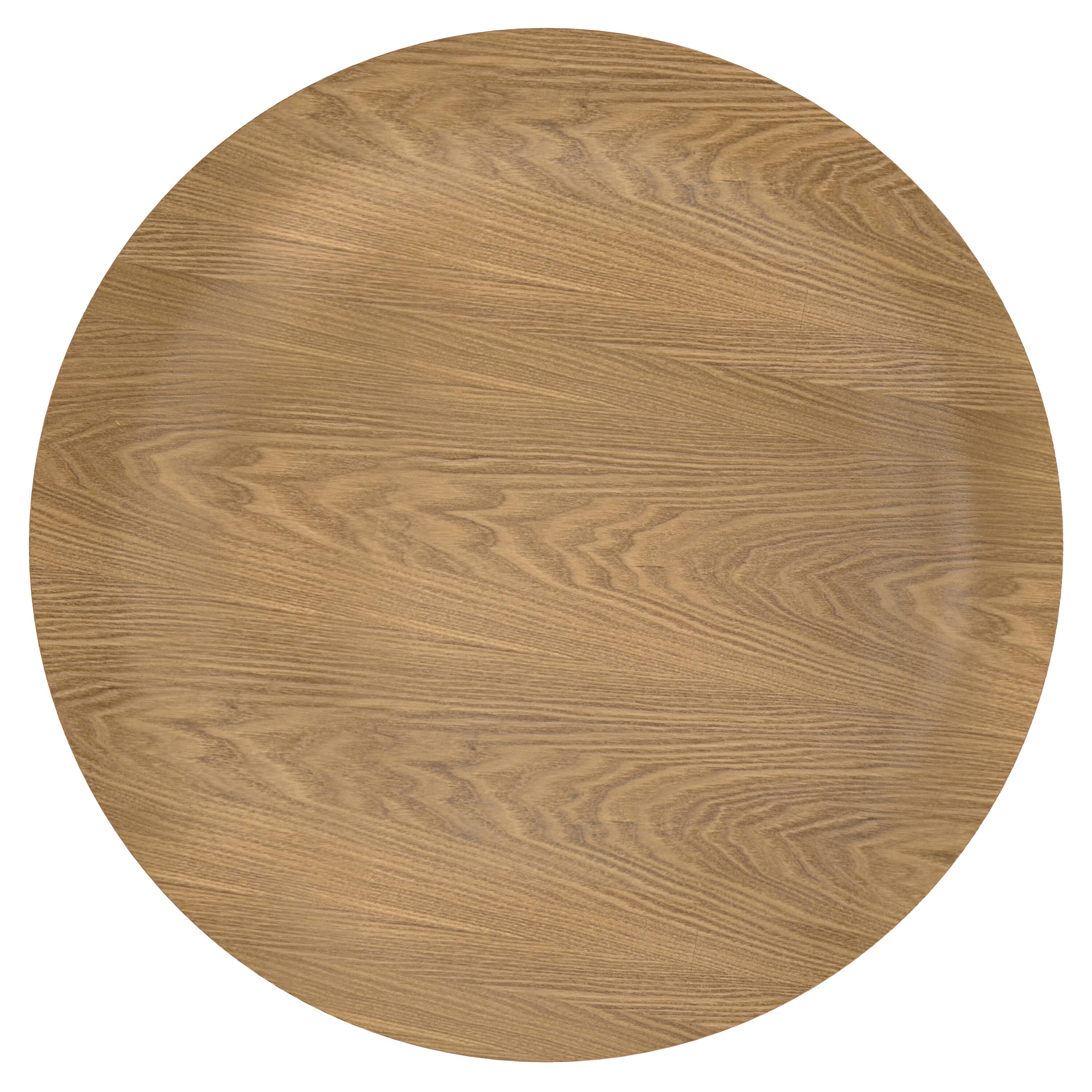Alt View 2. Simpli Home - Payton  34 inch Wide Round Contemporary Coffee Table in Natural - Natural.