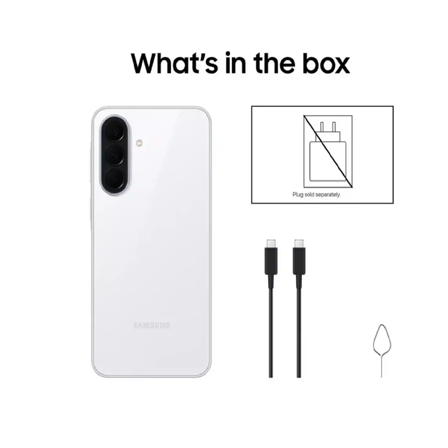 What's in the box  
Plug sold separately  
SAMSUNG
