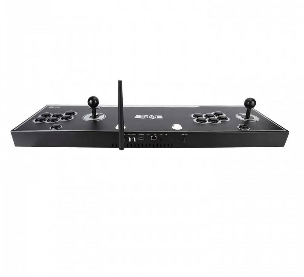 Back. Unico - UNICO Fun R1 Retro Arcade Fight Stick with 40 SNK Classic Games Including King of Fighters, Metal Slug, Samurai - Black.