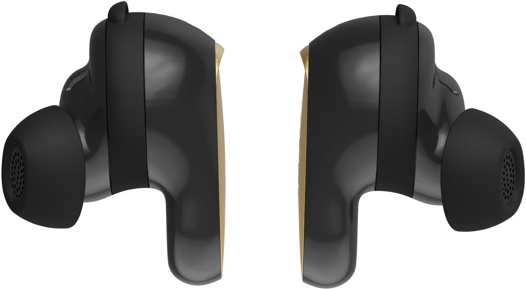 Left. Bose - QuietComfort Ultra (2nd Gen) True Wireless Noise Cancelling In-Ear Earbuds - Desert Gold.