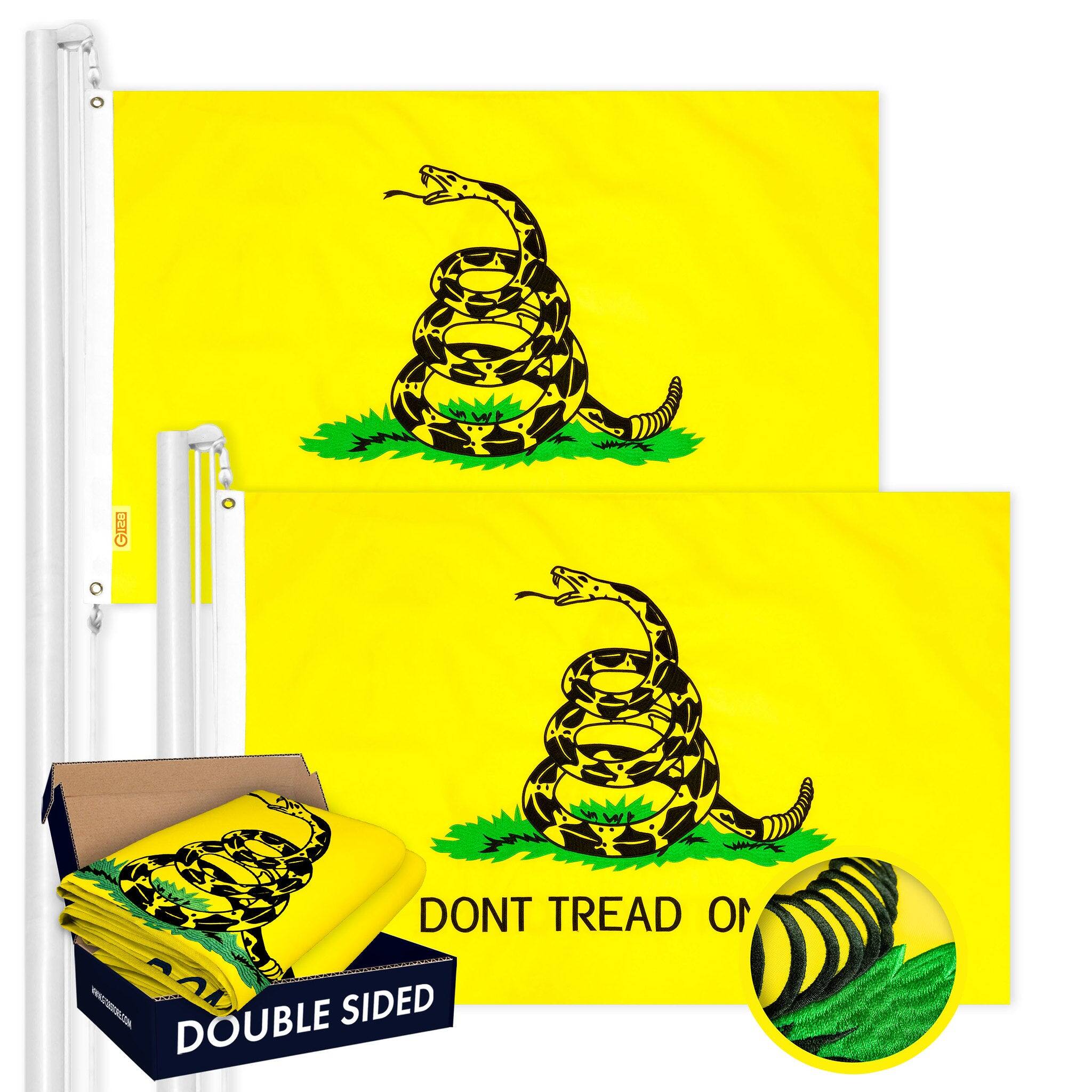 DONT TREAD ON ME  
DOUBLE SIDED