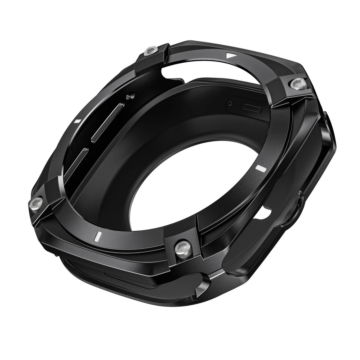 Angle. Stock Preferred - Metal Case for Samsung Galaxy Watch Ultra 47mm - Blue White - Blue White.