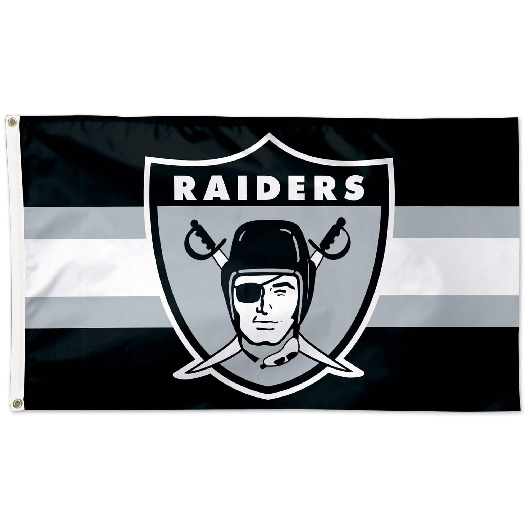 WinCraft - Las Vegas Raiders 3' x 5' Historic Logo One-Sided Flag - Multicolor