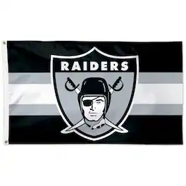 WinCraft - Las Vegas Raiders 3' x 5' Historic Logo One-Sided Flag - Multicolor