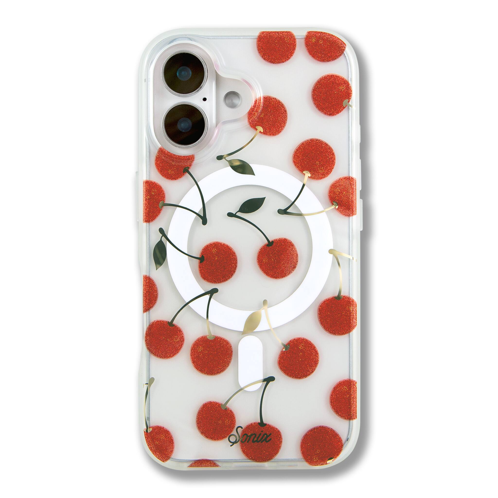 Front. Sonix - iPhone 16 Case Cherry On Top - Red.