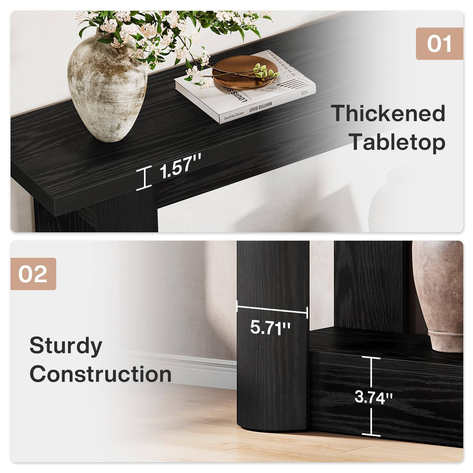 01
SU LOUIS SULLIVAN LOUIS I 1.57"
CCA Thickened Tabletop
02
Sturdy Construction
5.71"
3.74"
