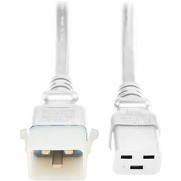 Tripp Lite - PDU POWER CORDS, C19 TO P-LOCK C20 - HEAVY-DUTY, 20A, 250V, 12 AWG, 4 FT. (1.2 M - White