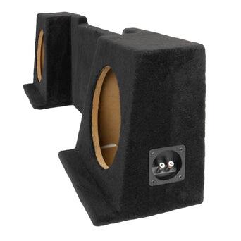 Alt View 2. NVX - 2008-2013 Silverado/Sierra Extended Cab - Custom-Fit Empty Dual 12" Sealed Subwoofer Enclosure - Black.