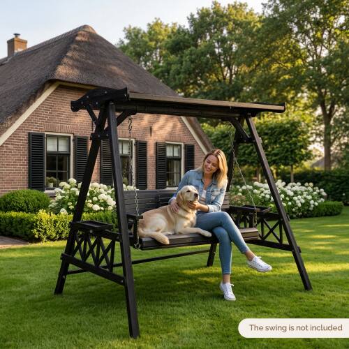 The swing is not included