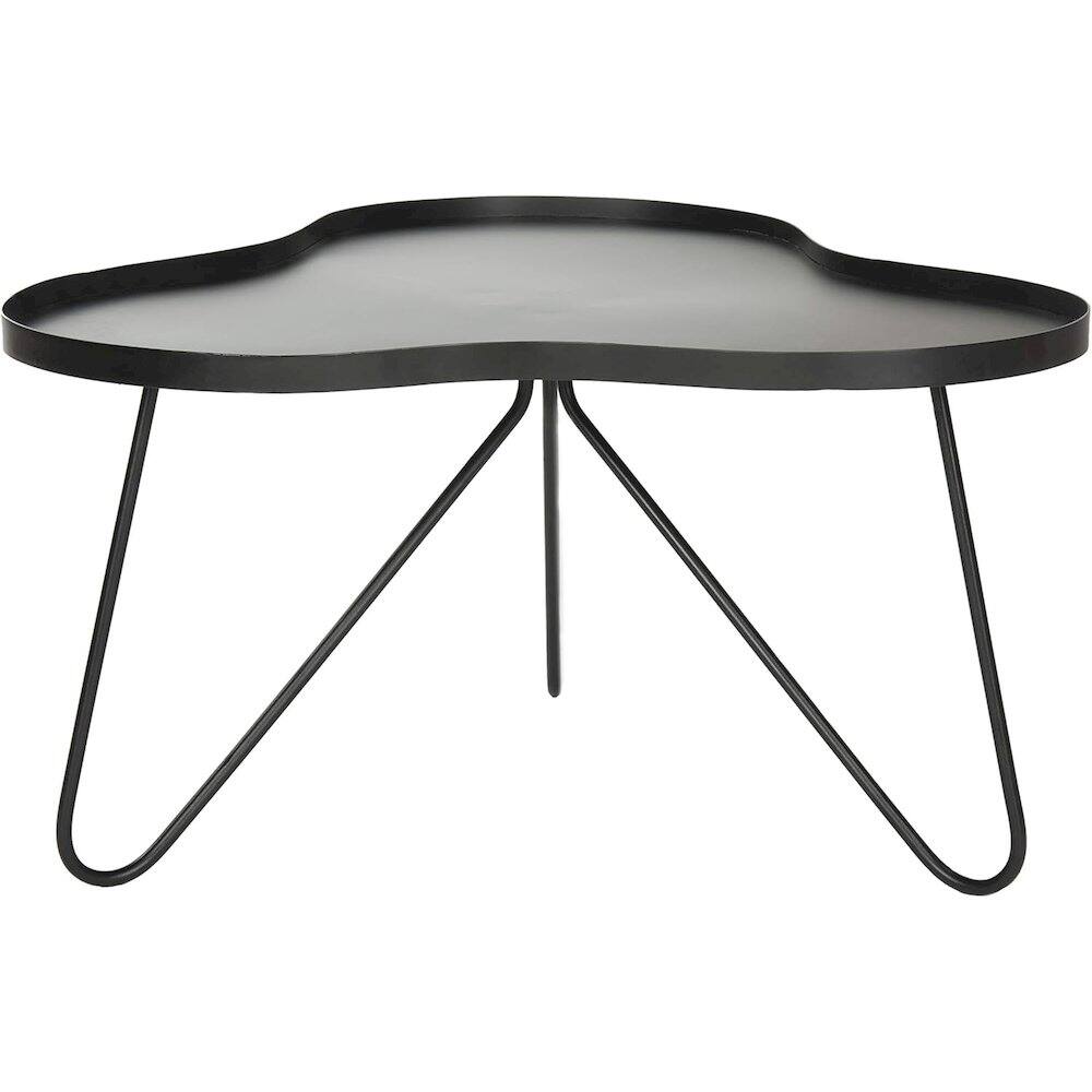 Safavieh - Home Collection Roe White and Retro Mid Century Wood Coffee Table - Black