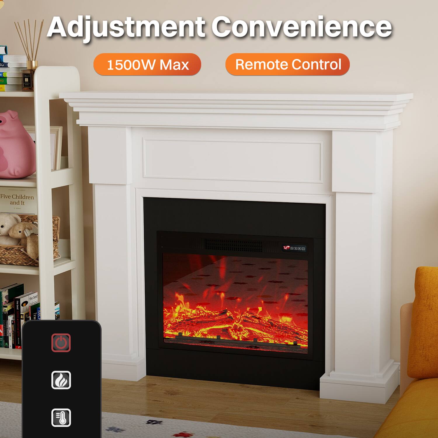 Adjustment Convenience  
1500W Max  
Remote Control  

Five Children and It