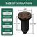 SIZE SPECIFICATION
Required Hole Size: 1-1/4"
Max Countertop Thickness: 2"
Voltage: 120V
Air Tube: 6 Feet
1-3/4"
2-11/16"
3-11/16"
6"