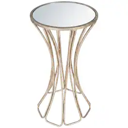 Butler Specialty - Faruh Metal & Mirrored Side Table - Silver