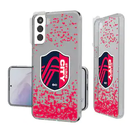 Keyscaper - MLS - St. Louis City SC Galaxy Confetti Clear Case - S23 - Multicolor