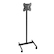 Alt View 5. VEVOR - Rolling TV Stand, Mobile TV Cart for 17-55 Inch Screens, Portrait to Landscape, Portable TV Stand with Wheels - Black.