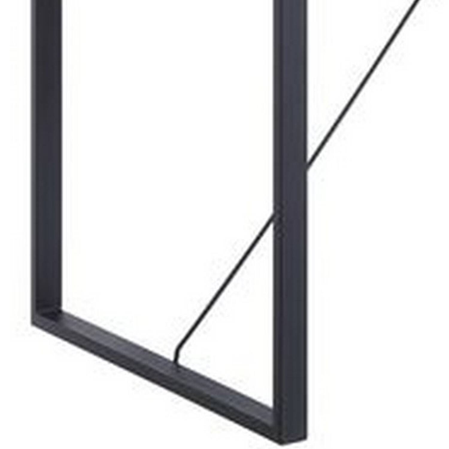 Alt View 3. Manhattan Lane - Dining Table with Rectangular Metal Inserted Top and Sled Base - Gray.
