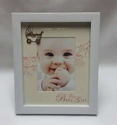 PHOTO SIZE 4"x6 10x15CM Our Baby Girl
