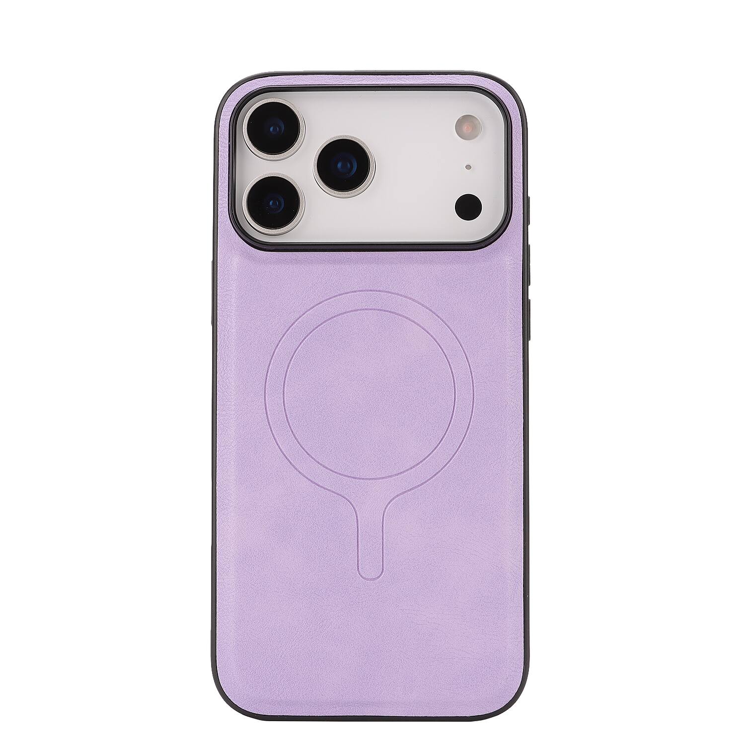 Alt View 2. Dteck - 2-in-1 Magnetic Wallet Case for Apple iPhone 17 Pro Max, Shockproof PU Leather Cover with Detachable 7-Card Holder - Purple.