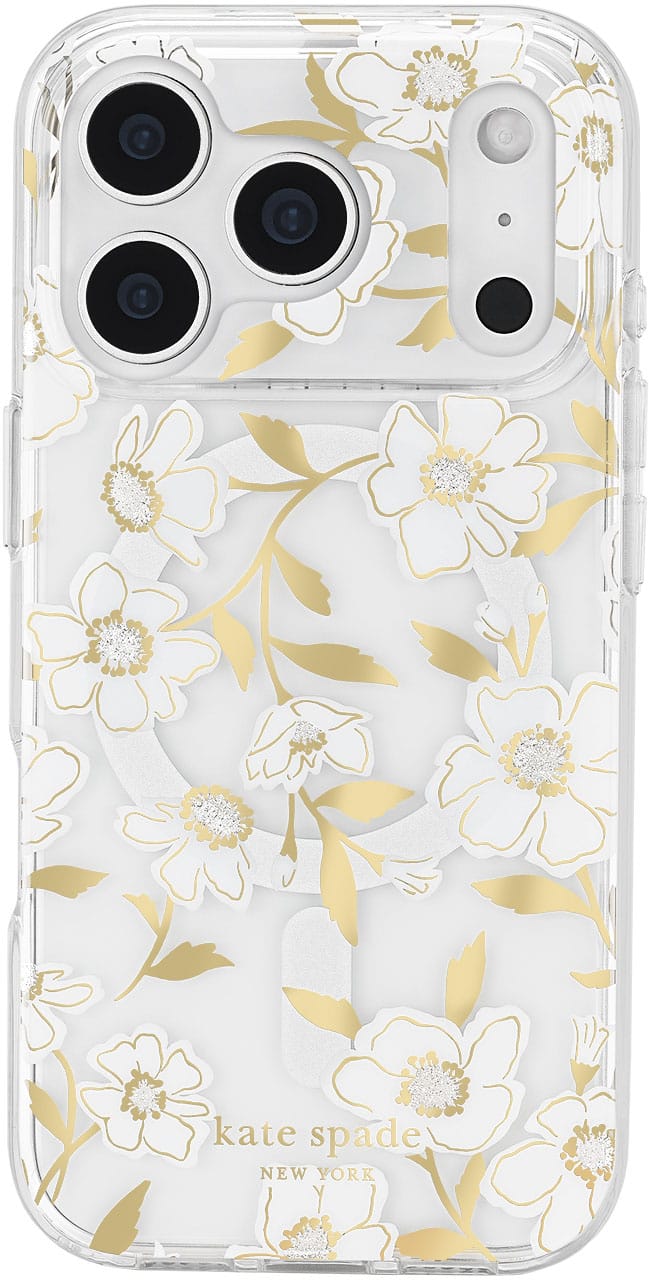 kate spade new york - Protective Case with MagSafe for Apple iPhone 17 Pro - Sunshine Floral - Front_Zoom