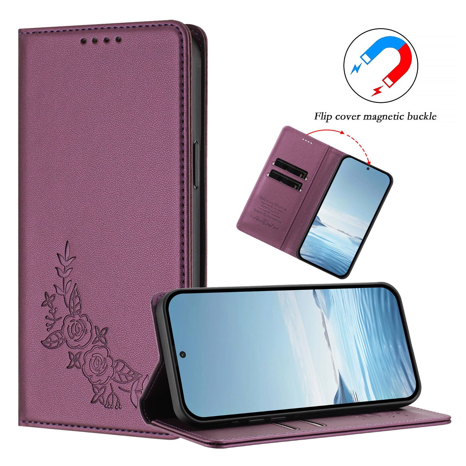 Flip cover magnetic buckle