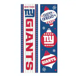 Evergreen Enterprises - New York Giants 47" Double Sided Christmas Leaner Fan Sign - Multicolor