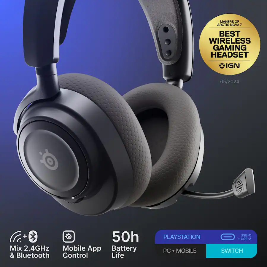 SteelSeries Arctis Nova 7P Gen Wireless Over The Ear Multi