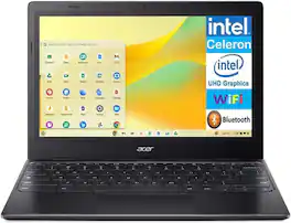 Acer - Refurbished Excellent - Chromebook 311 Chromebook 11.6 HD DisplayCeleron N4500, 4GB, 64GB SSD + 64GB eMMC, Intel UHD, Chrome OS - Star Black