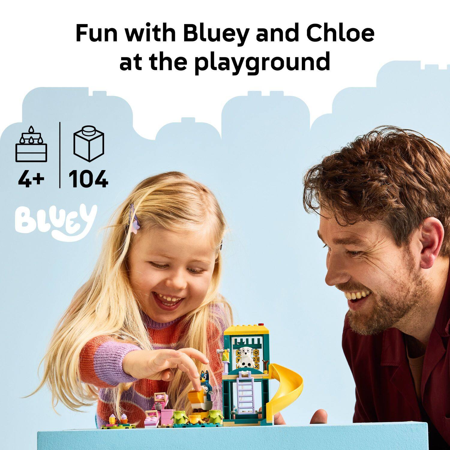 Fun with Bluey and Chloe at the playground 4+ 104 Bluey