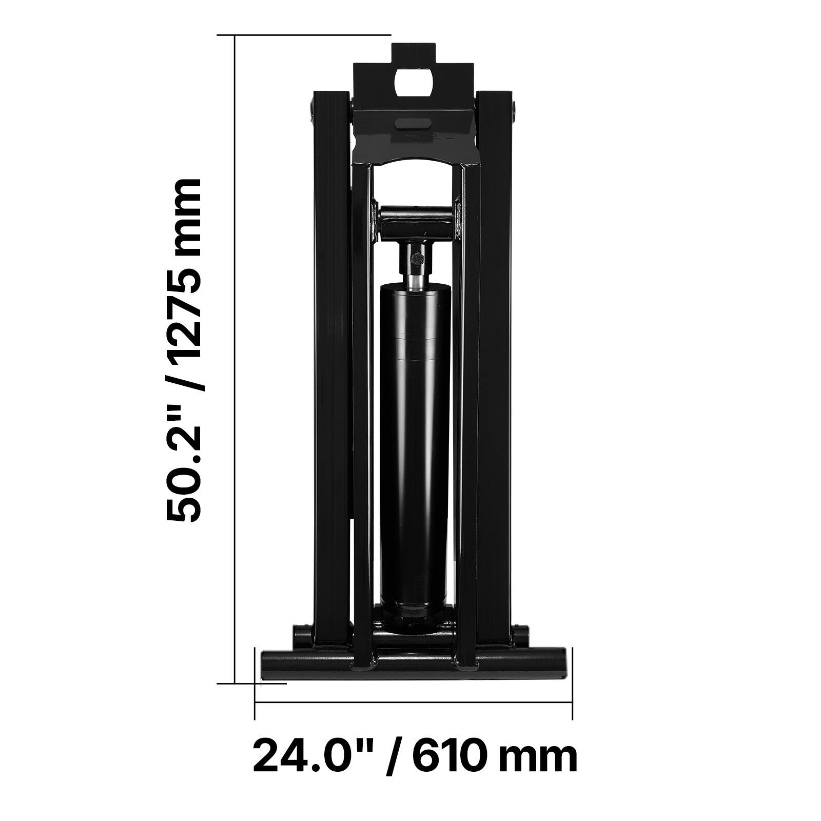 50.2" / 1275 mm  
24.0" / 610 mm
