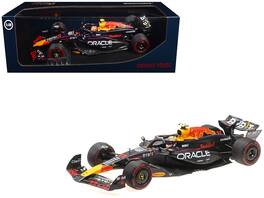 Minichamps - Red Bull Racing RB20 #11 Sergio Perez "Oracle" 2nd Place F1 Bahrain GP 2024 1/18 Diecast Limited 180 pcs - Multicolor