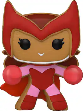 Marvel Funko Holiday POP Vinyl Figure | Gingerbread Scarlet Witch - Red